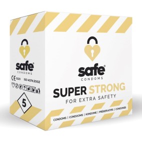 Lot de 5 préservatifs Super Strong Safe