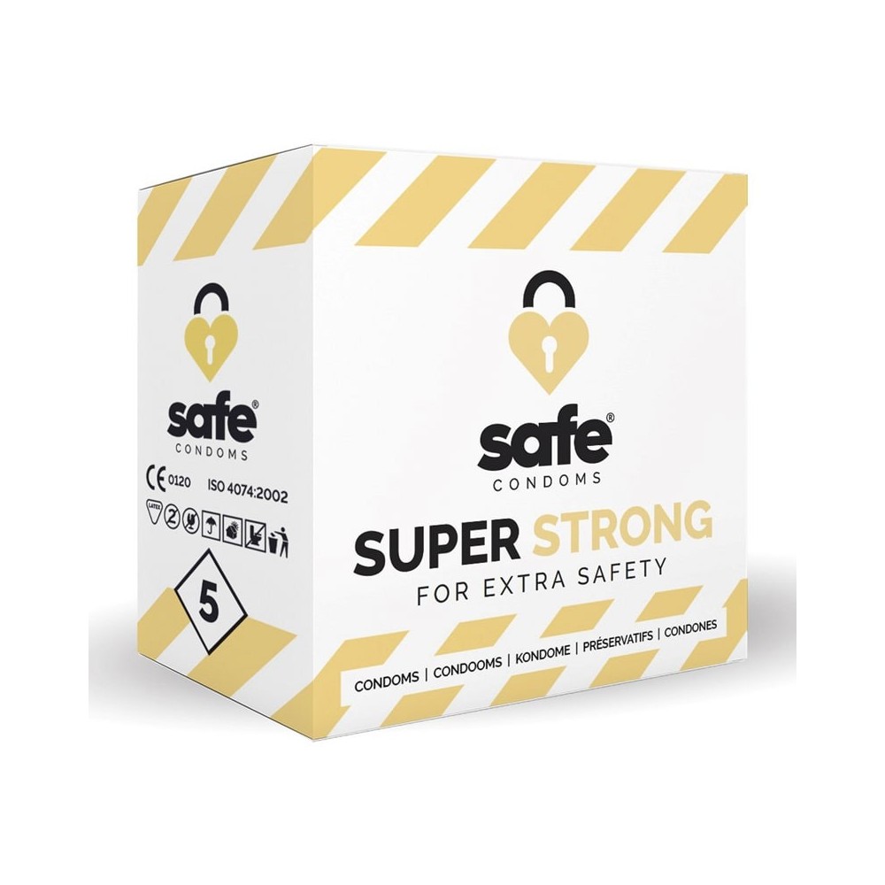 Lot de 5 préservatifs Super Strong Safe