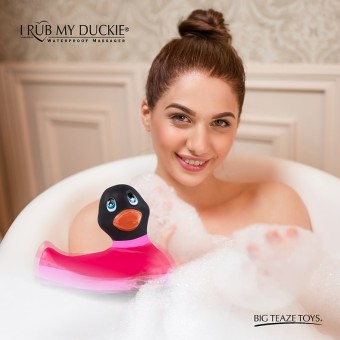 I Rub My Duckie 2.O vibrator av Big Teaz Toys, Söt och rolig, svart, bild