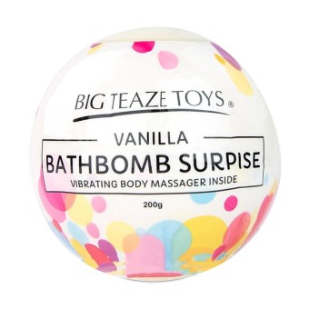Bath Bomb Surprise, boule parfumée Bath Bomb Surprise avec vibrateur Bath Bomb Surprise de Big Teaze Toys , en trois saveurs d'i