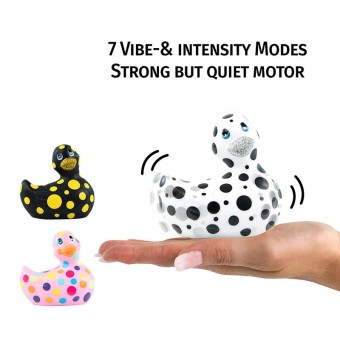 Vibromasseur I Rub My Duckie 2.0 Happiness de Big Teaze Toys en 3 couleurs blanc b