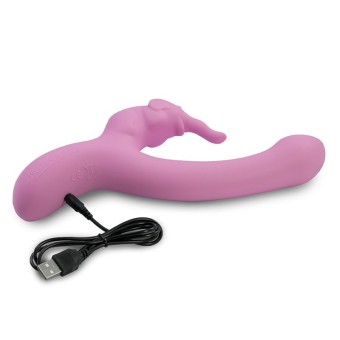 Lovebuddies Elephant vibrator från Big Teaze Toys , i special silikon, färg rosa usb