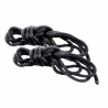 Silky Rope Kit S&M, eleganti corde bondage di seta nera