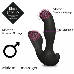 feelztoys black jamba vibratore anale per uomo