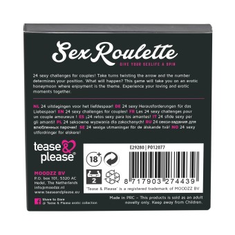 Sexig par Roulette-spel Kärlek och äktenskap av retas Vänligen packa instruktioner