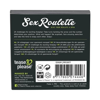 Erotikspiel Vorspiel Sexuelles Roulette von Tease Bitte Box und Anleitung