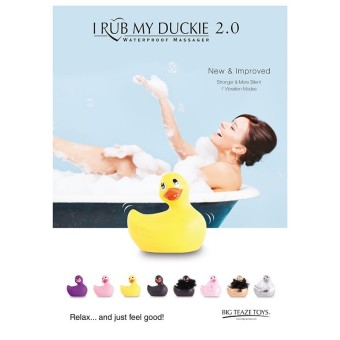 Vibrator I Rub My Duckie 2.0 Paris von Big Teaze Toys Werbung in allen Farben